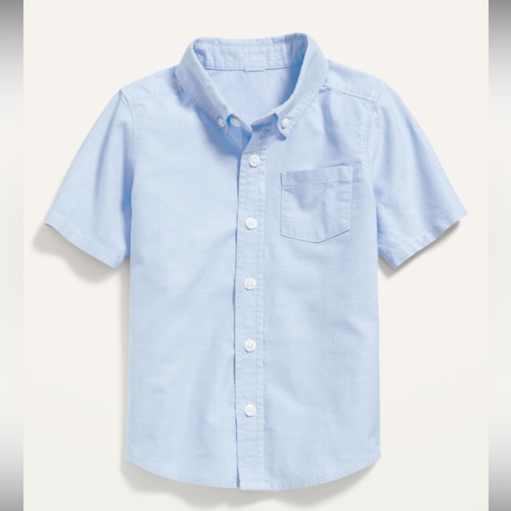 Short-Sleeve Oxford Pocket Shirt for Boys